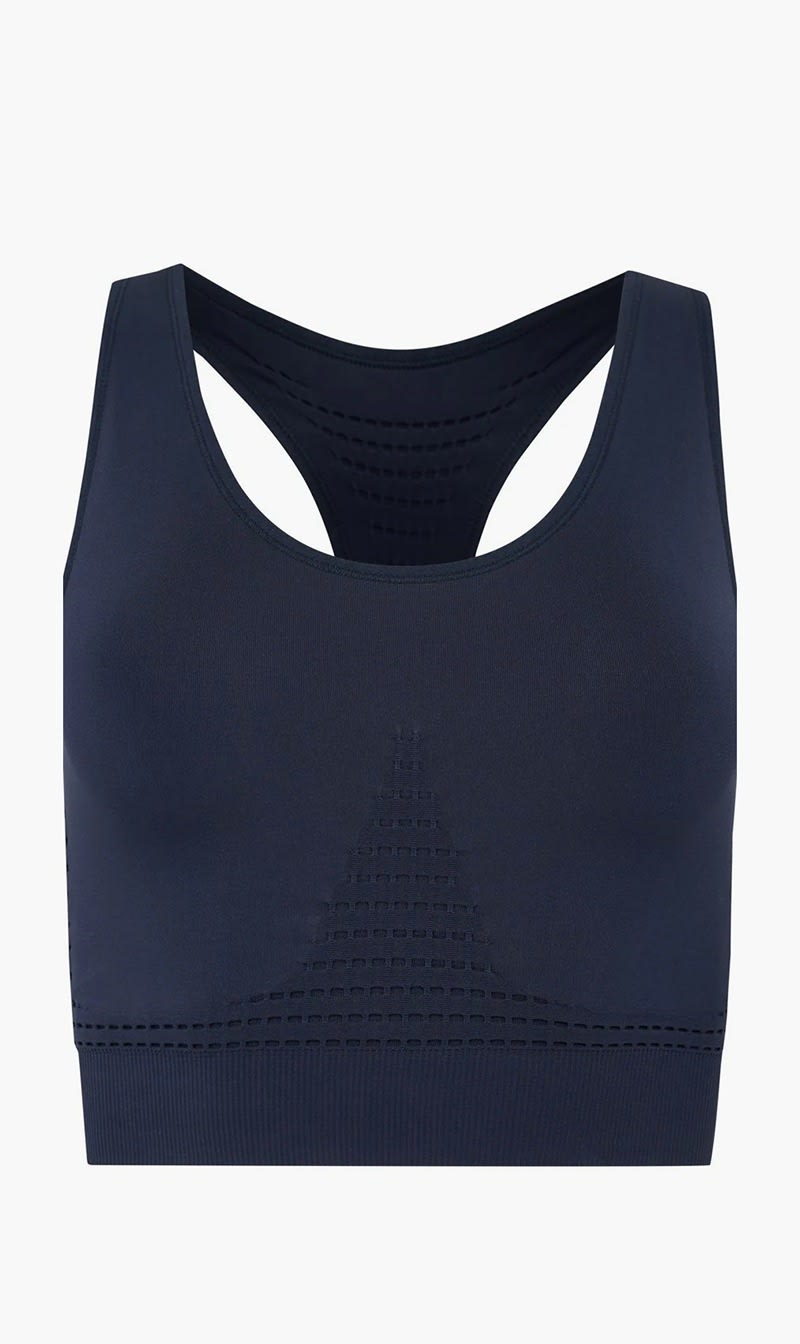 

Sweaty Betty Blue Stamina Workout Bra for Women | The Deal Outlet