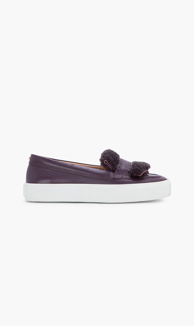 

Longchamp Leather Slip-on Sneakers