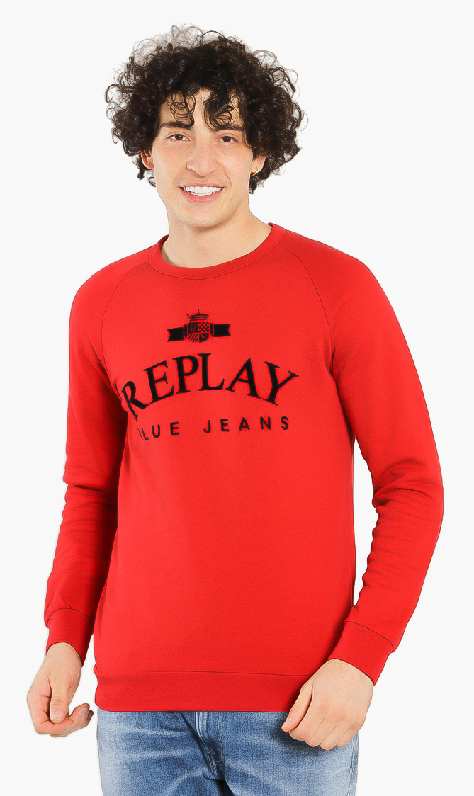 

Logo Cotton Sweatshirt, Red