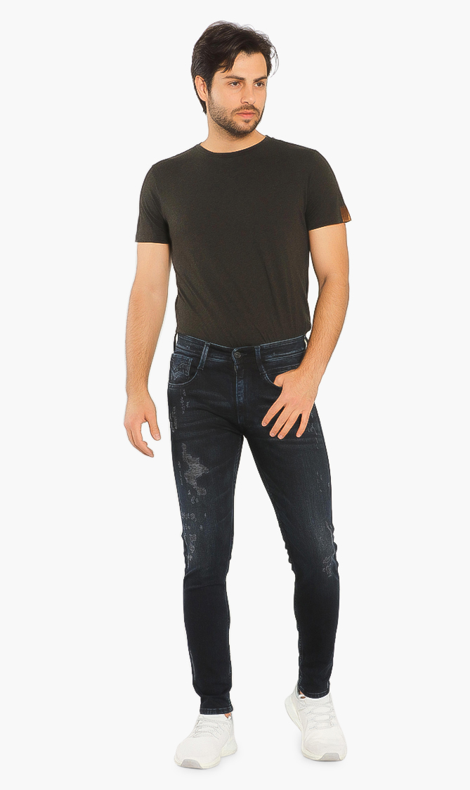Replay Maestro 573 Blue Black Overdyed Jeans