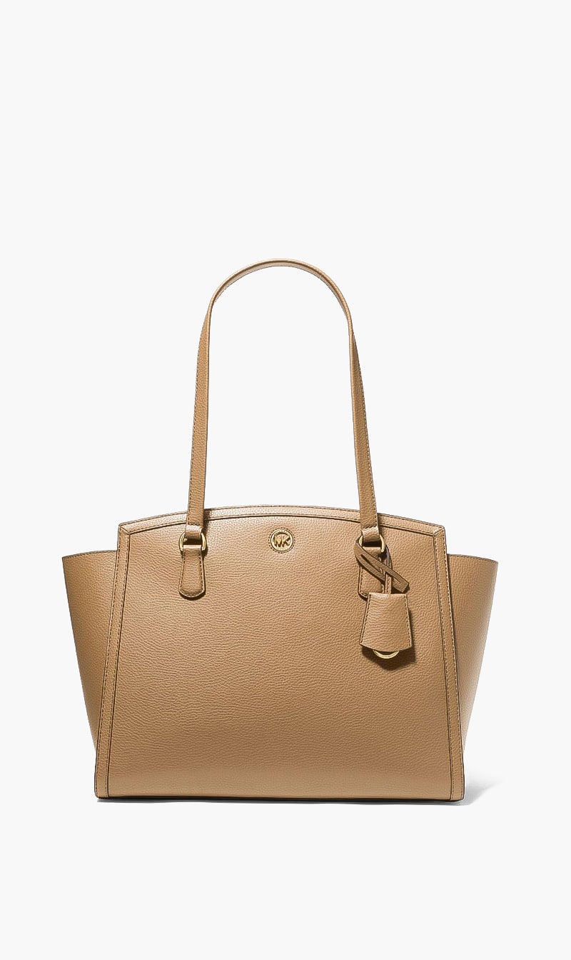 

Leather Tote Bag, Brown