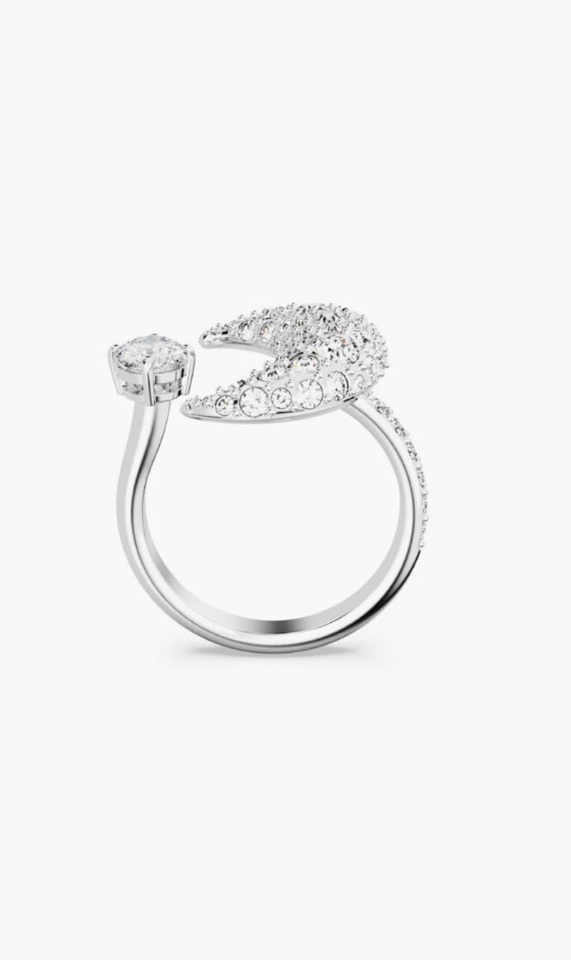 

Swarovski Silver Luna Open Ring for Women | The Deal Outlet