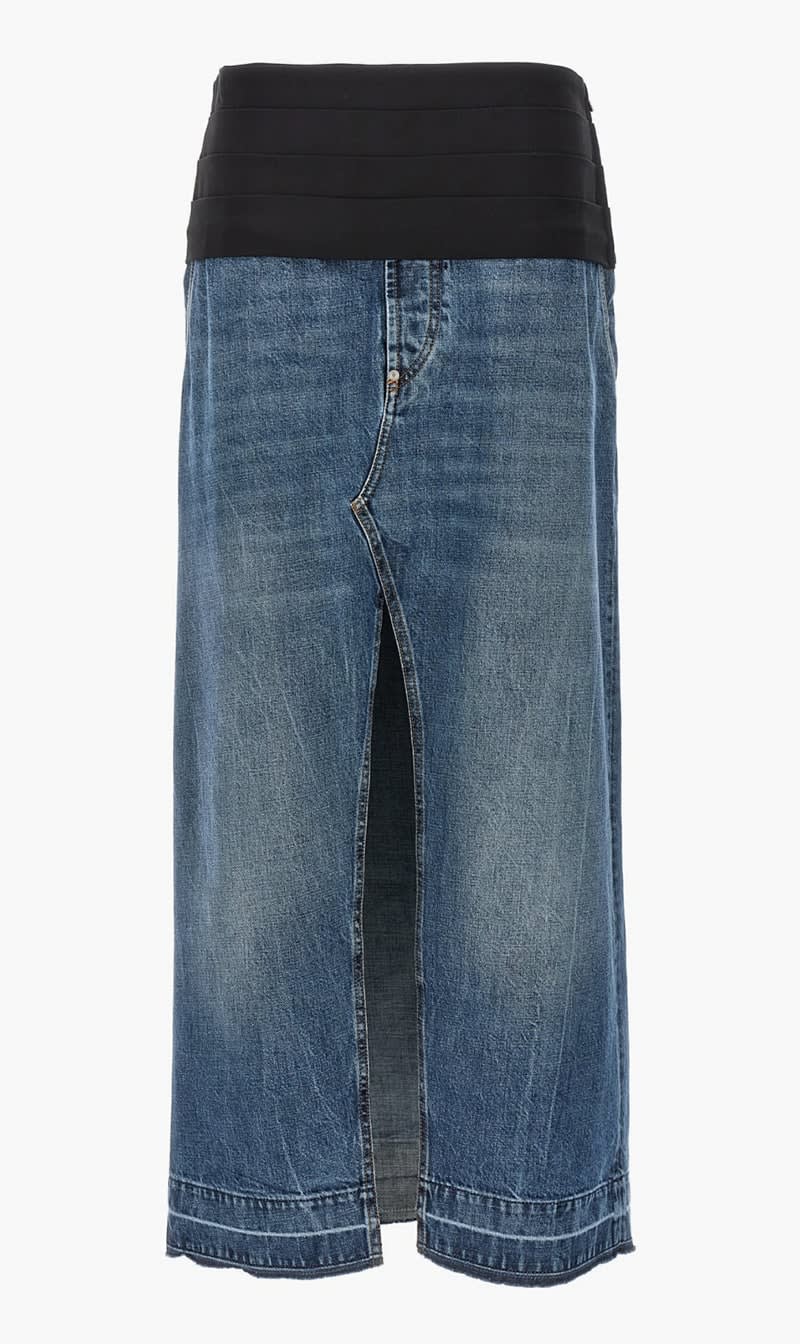 

Stella Mc Cartney Blue Tuxedo Band Skirt for Women | The Deal Outlet