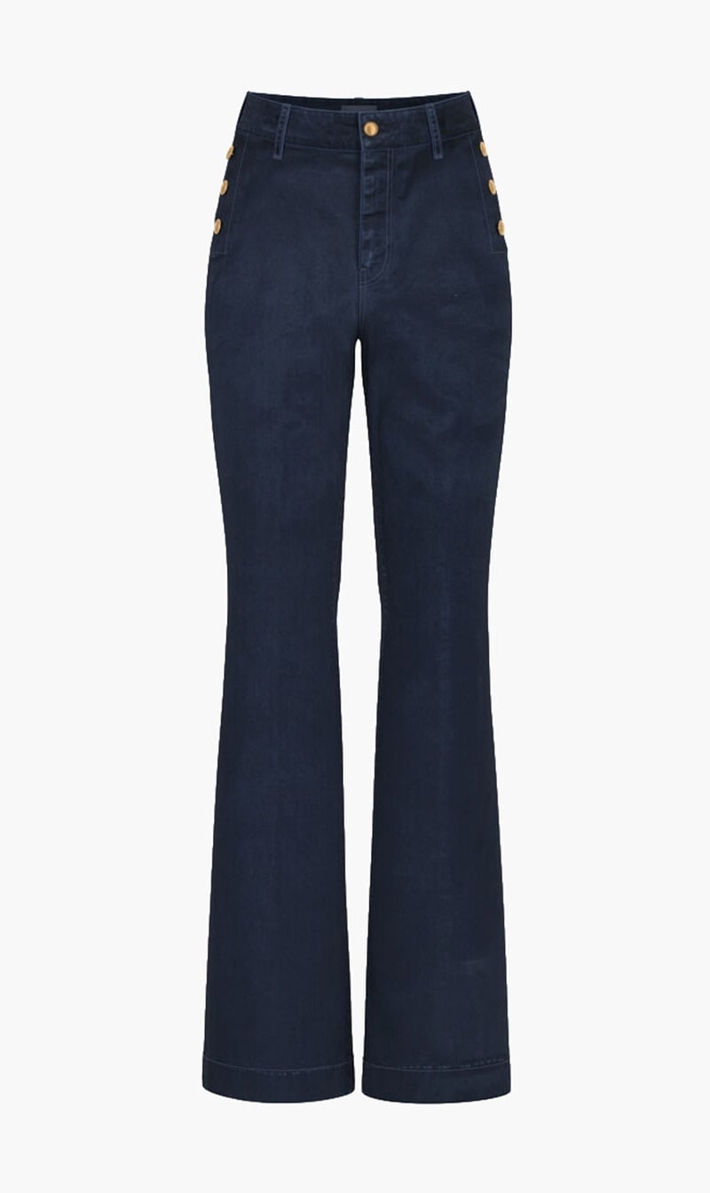 Guess Blue Faye Flare Pant for Women