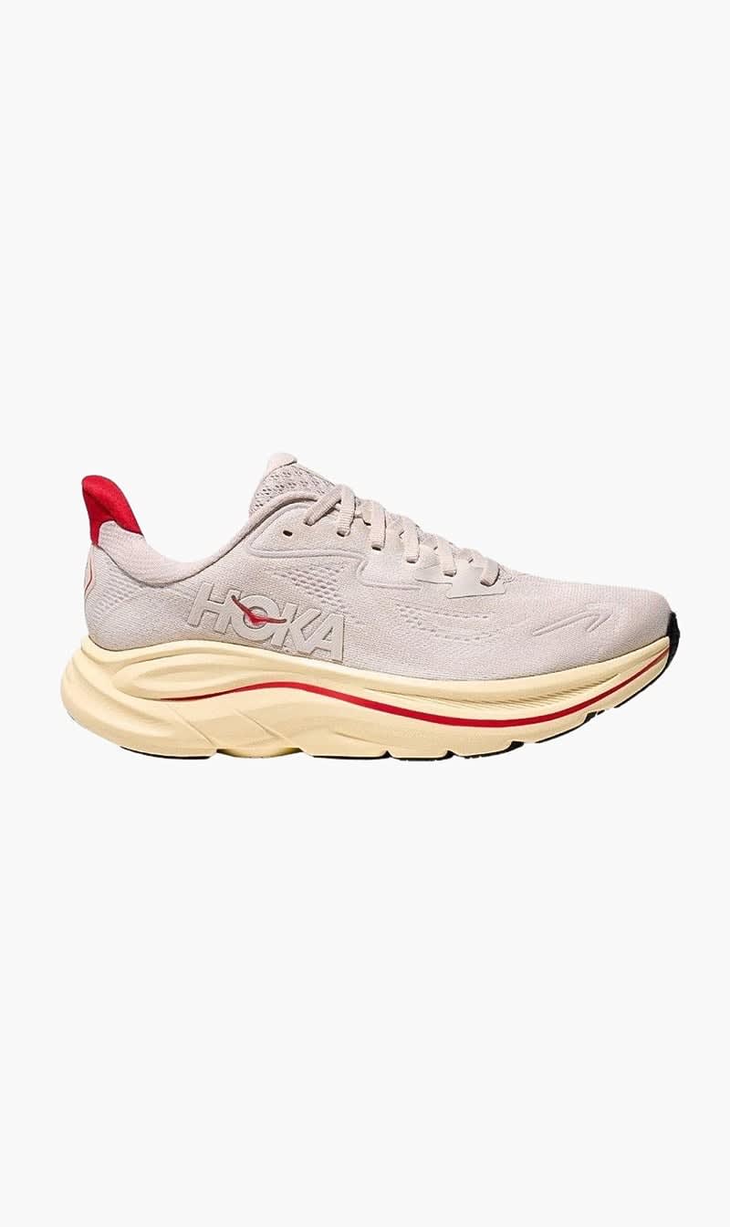 Hoka White Clifton 10 Sneakers for Women