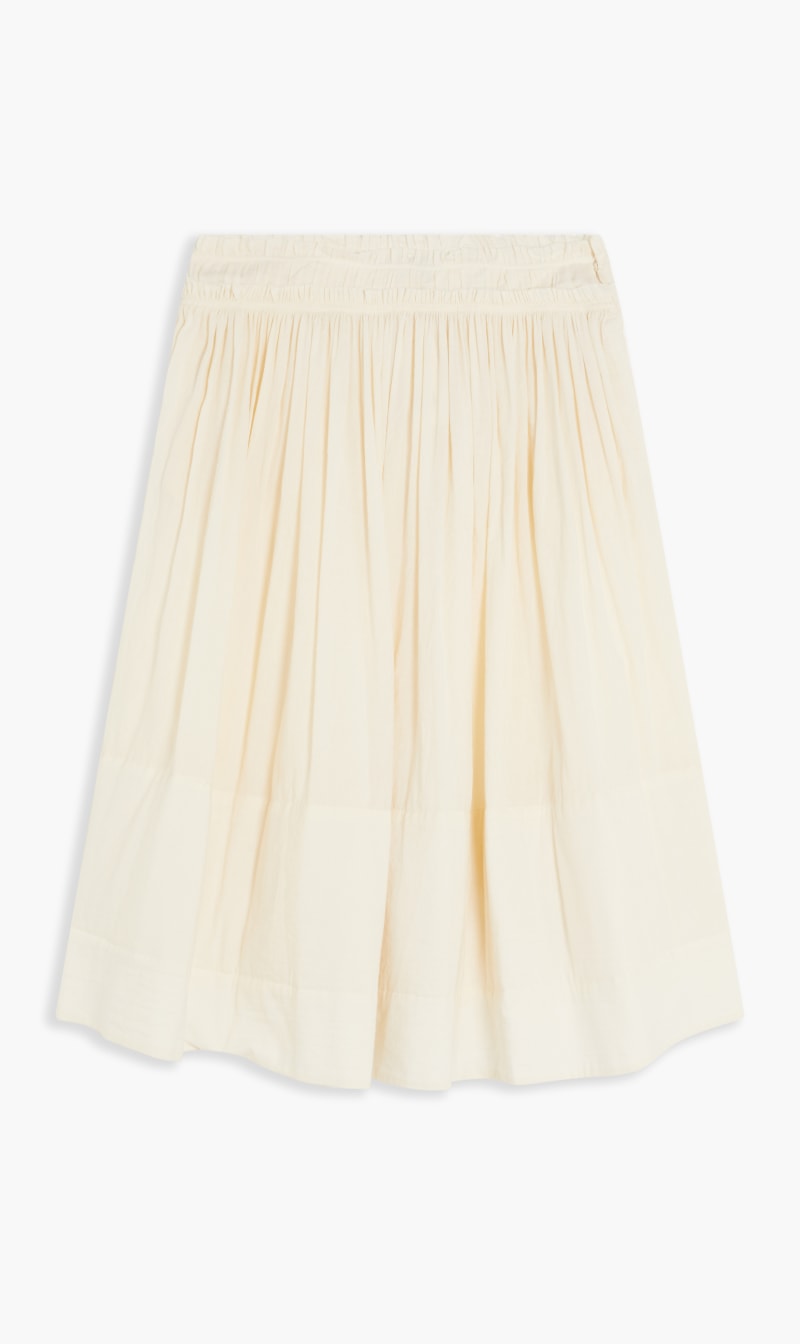

Tory Burch Brown Ruched-waist Skirt for Women | The Deal Outlet