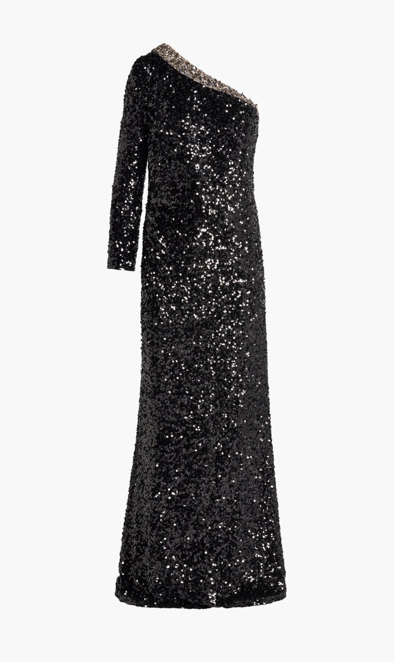 

Sachin & Babi Black Greta Gown for Women | The Deal Outlet