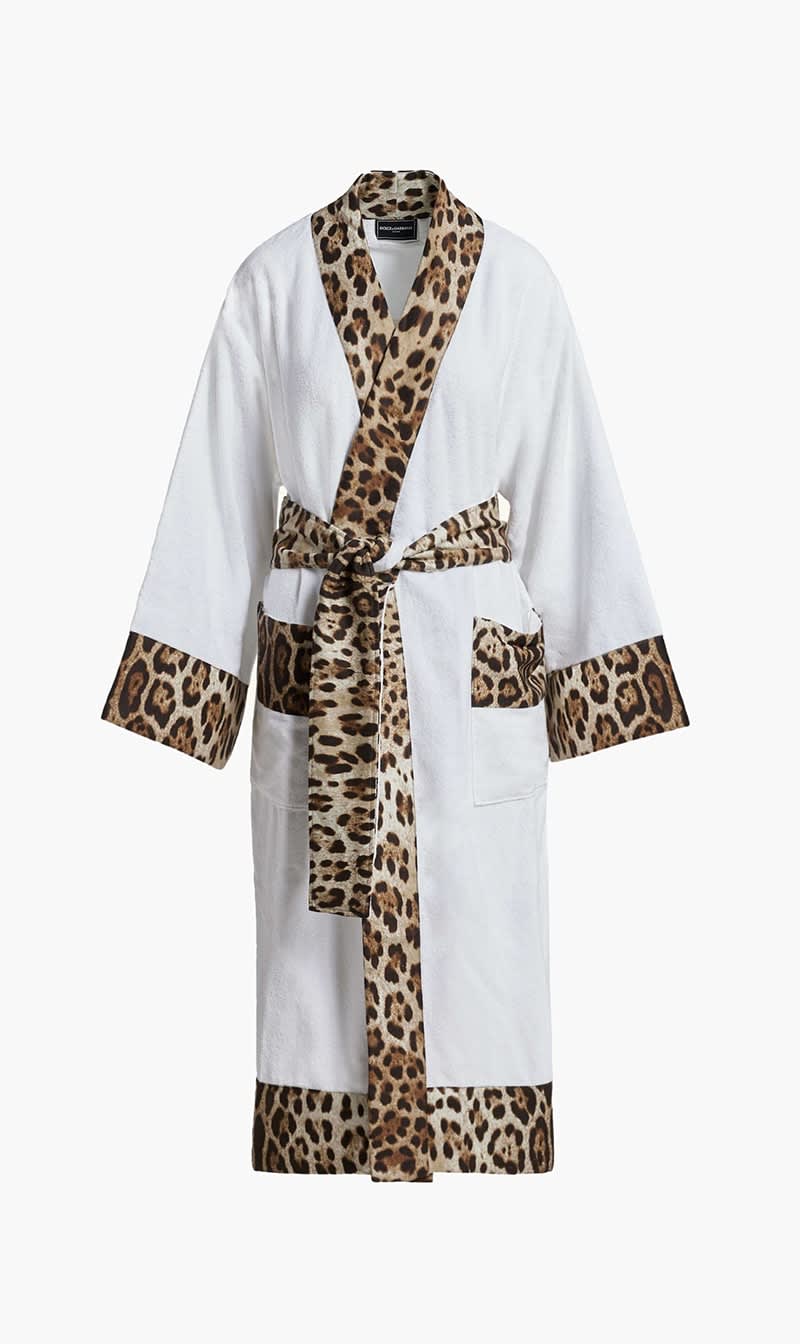 

Dolce & Gabbana Others Cotton Terry Bath Robe Small White | The Deal Outlet
