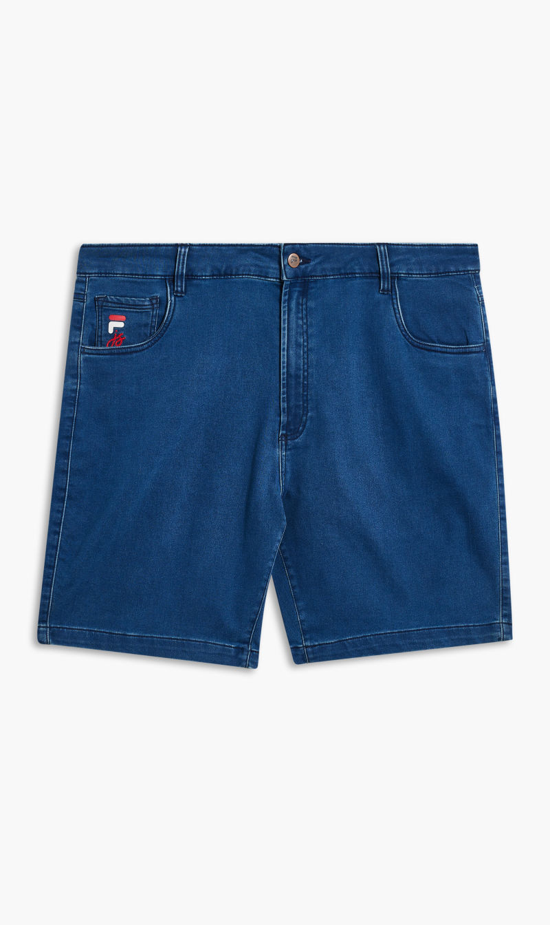 

Fila Blue Knitted Denim Short for Men | The Deal Outlet