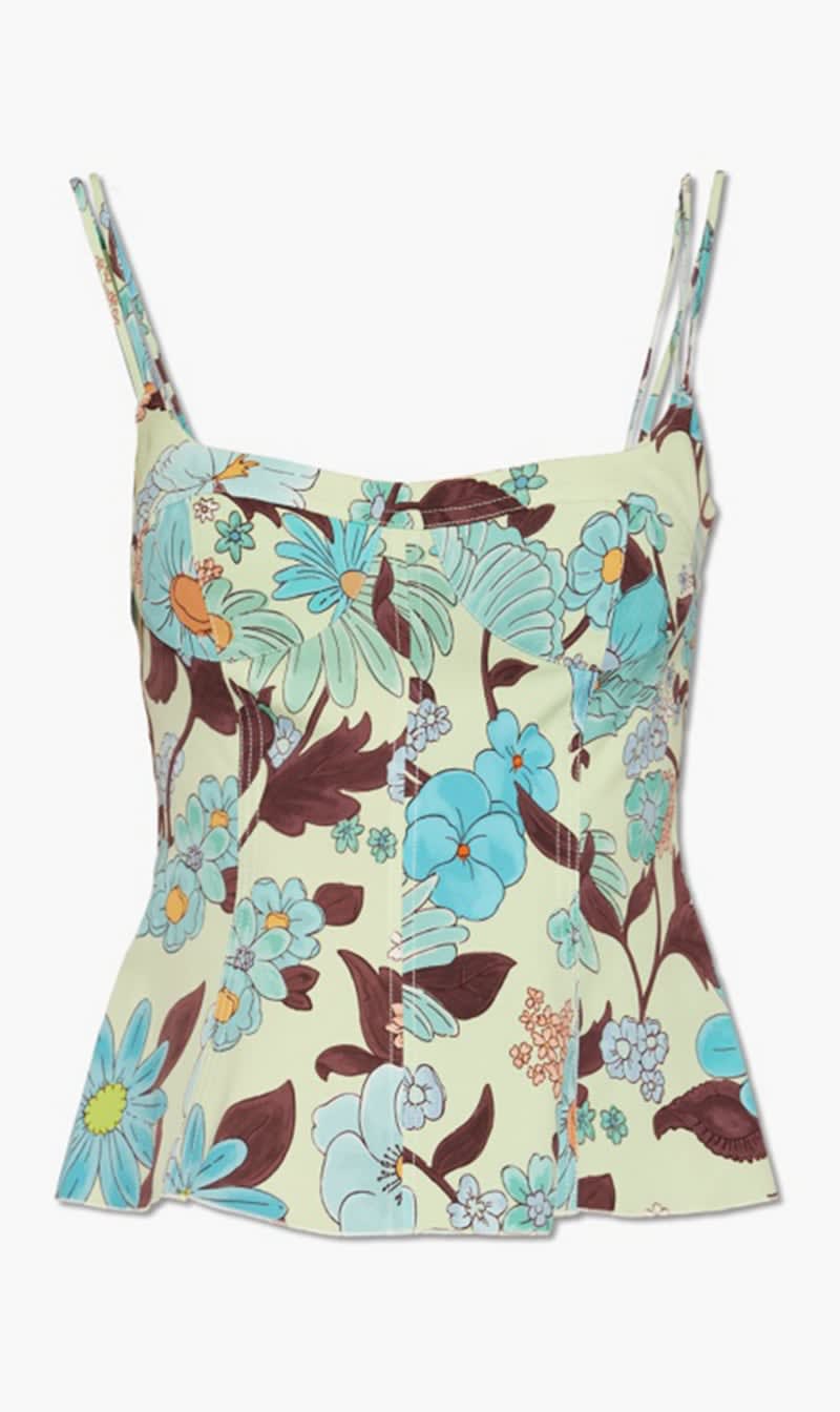 

Stella Mc Cartney Multi-color Tank Top With Floral Motif for Women | The Deal Outlet
