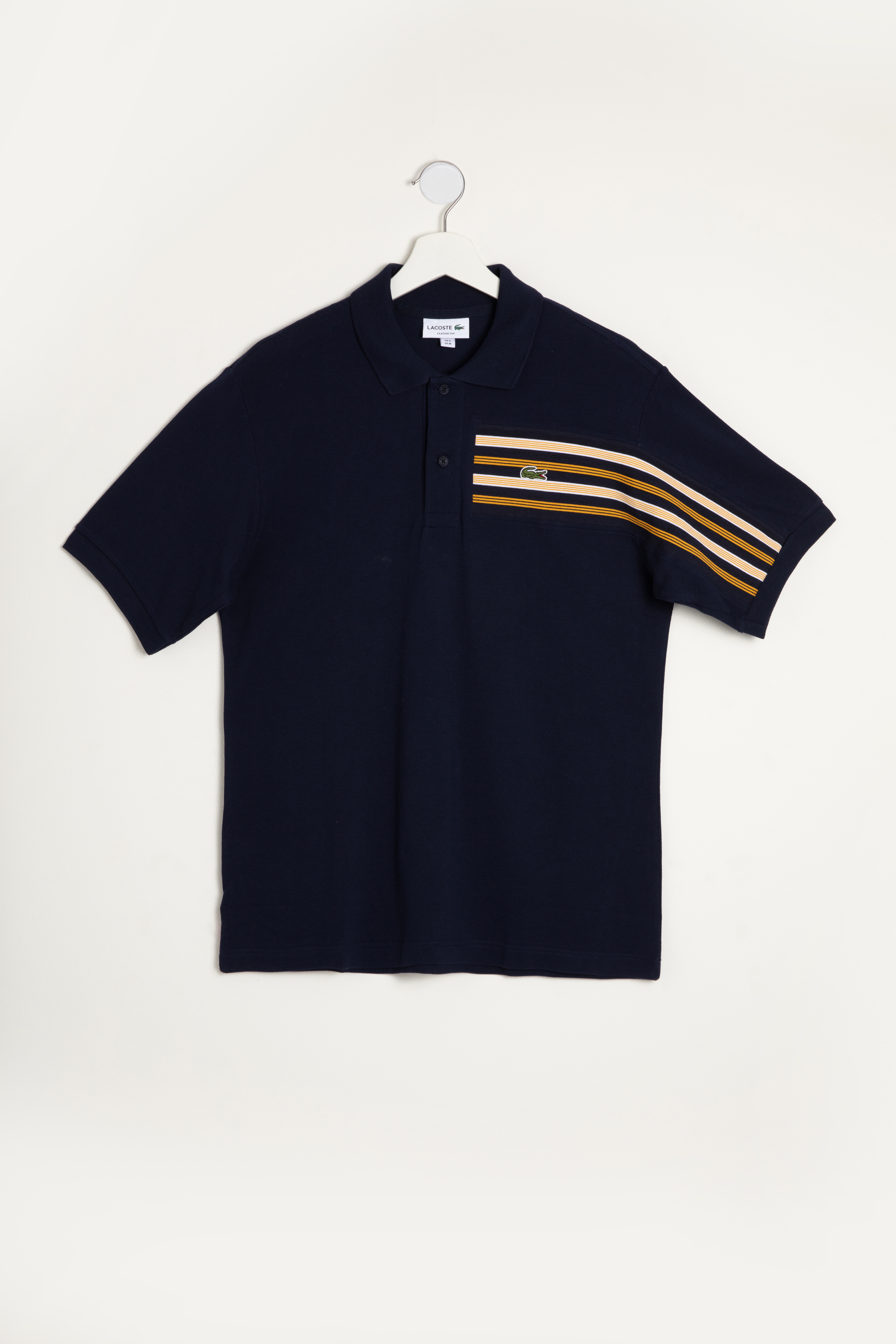 

Lacoste Striped Panel Polo Shirt
