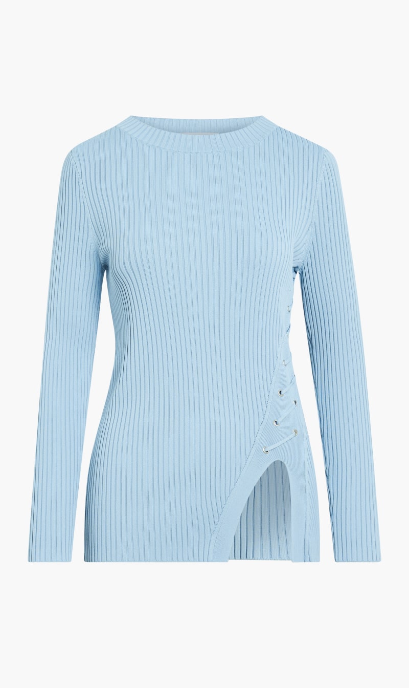 

Guess Blue Irmine Round Neck Long Sleeve Sweater for Women | The Deal Outlet