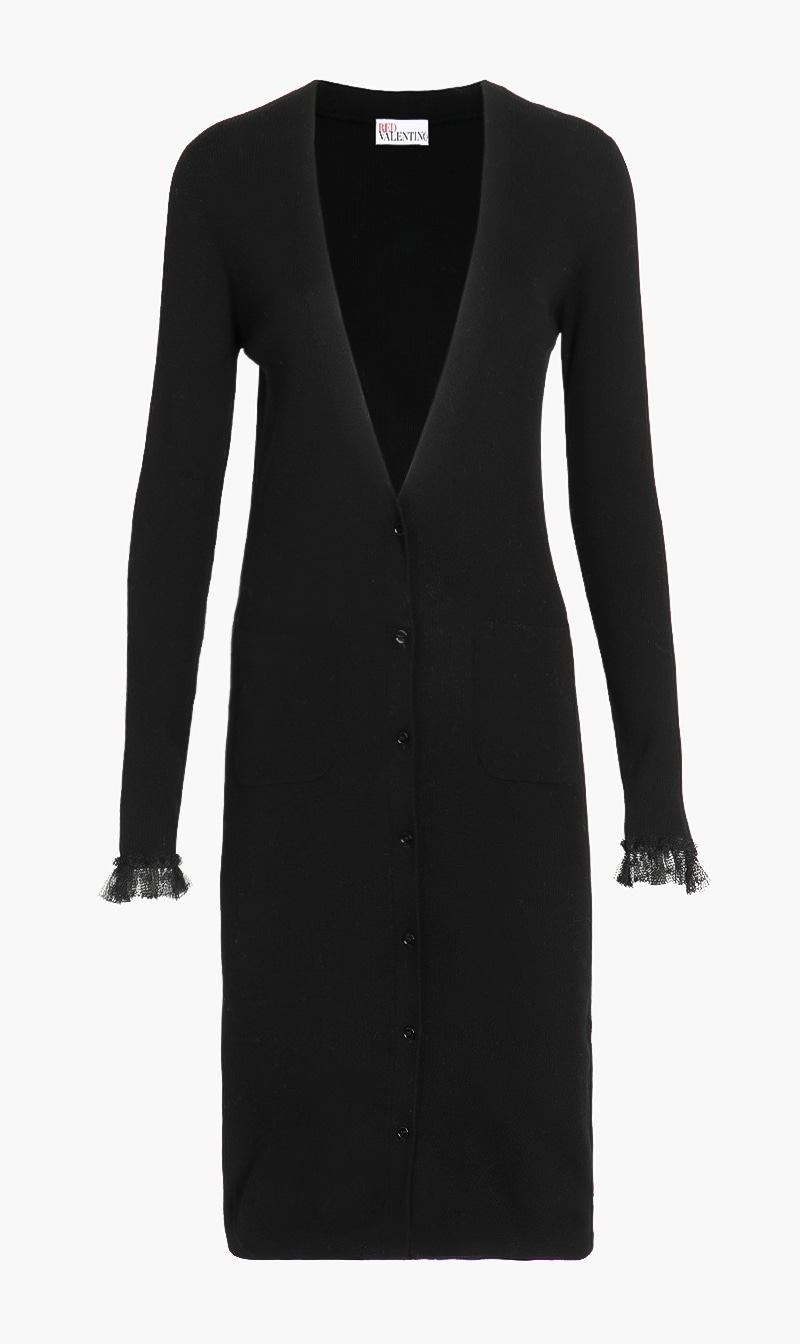 

Red Valentino Ruffle Cuffs Long Cardigan