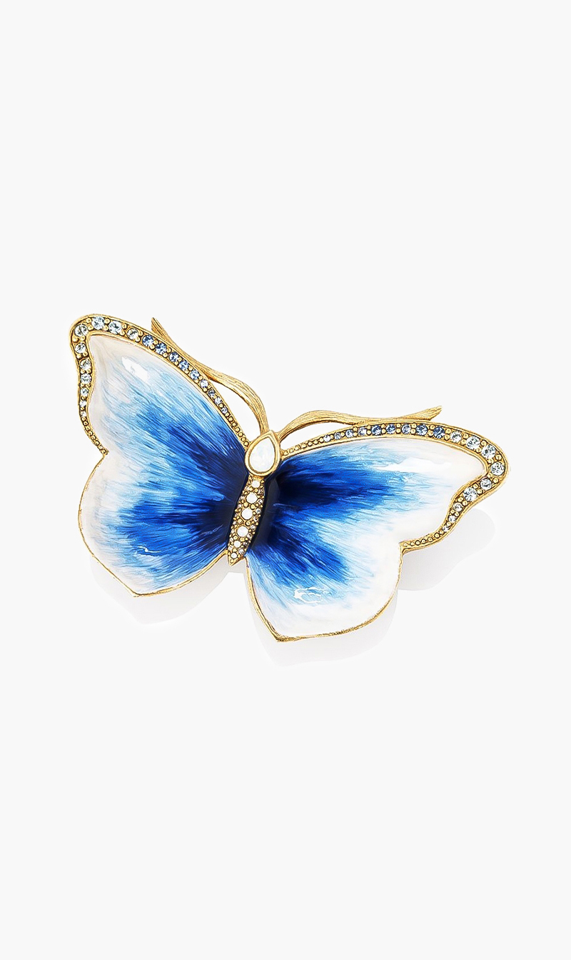 

Jay Strongwater Indigo Butterfly Trinket Tray
