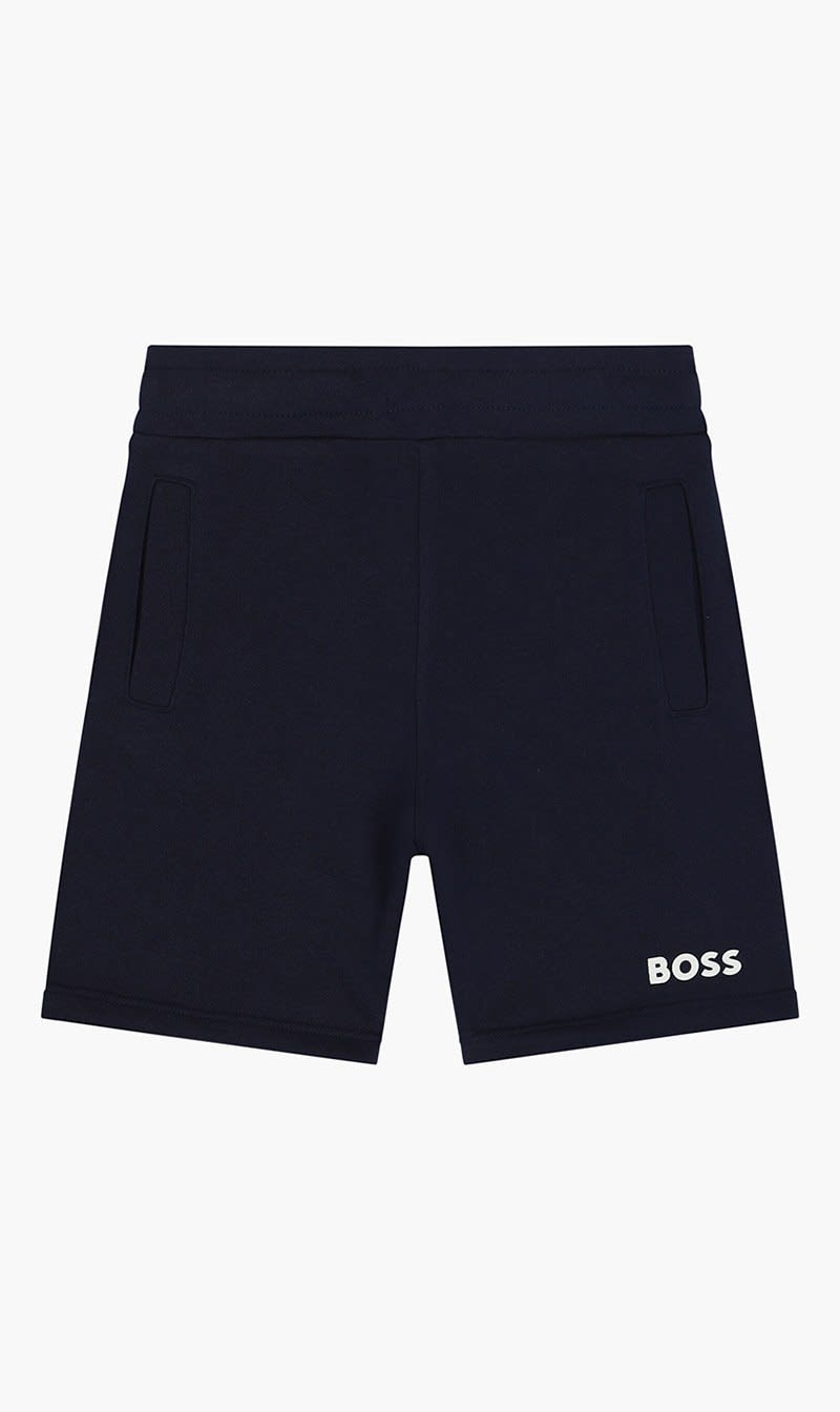 

Hugo Boss Blue Logo Shorts for Boys | The Deal Outlet