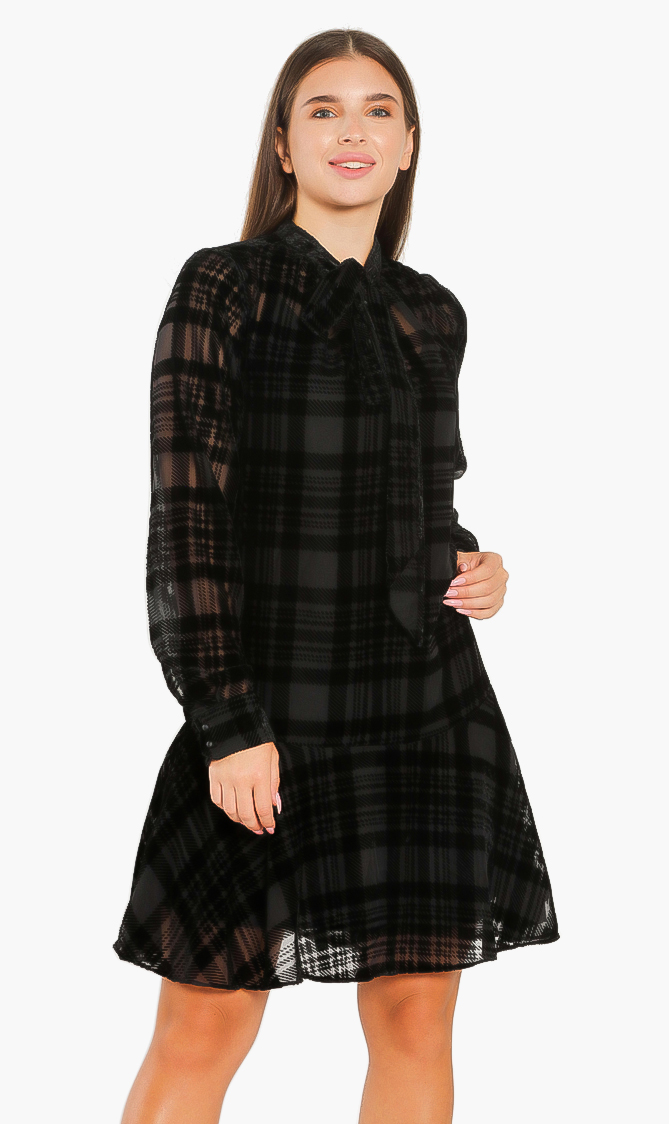

Replay Checkered Pattern Dress