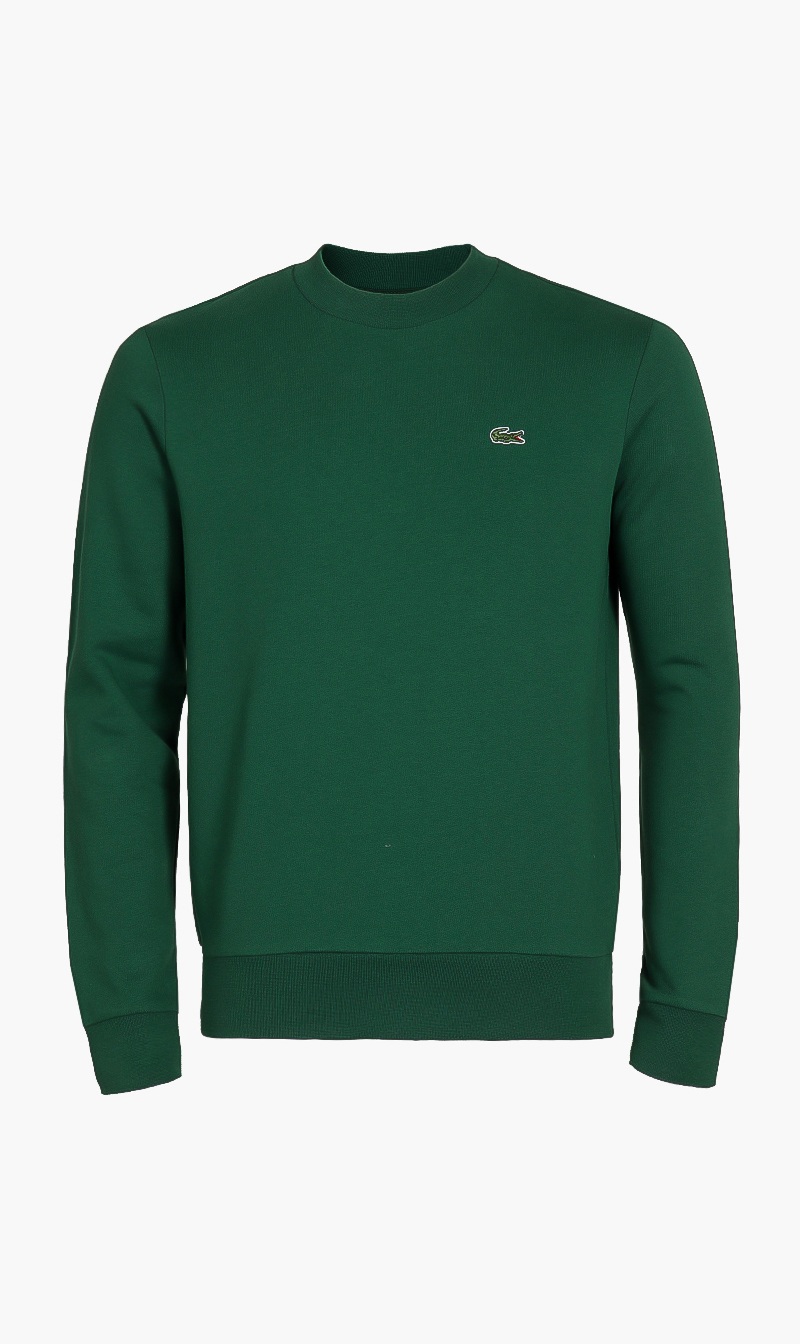 

Lacoste Green Signature Logo Cotton Sweatshirt for Men | The Deal Outlet