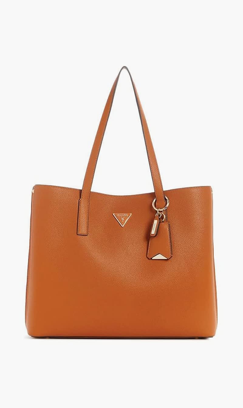 

Guess Brown Meridian Girlfriend Tote for Women | The Deal Outlet