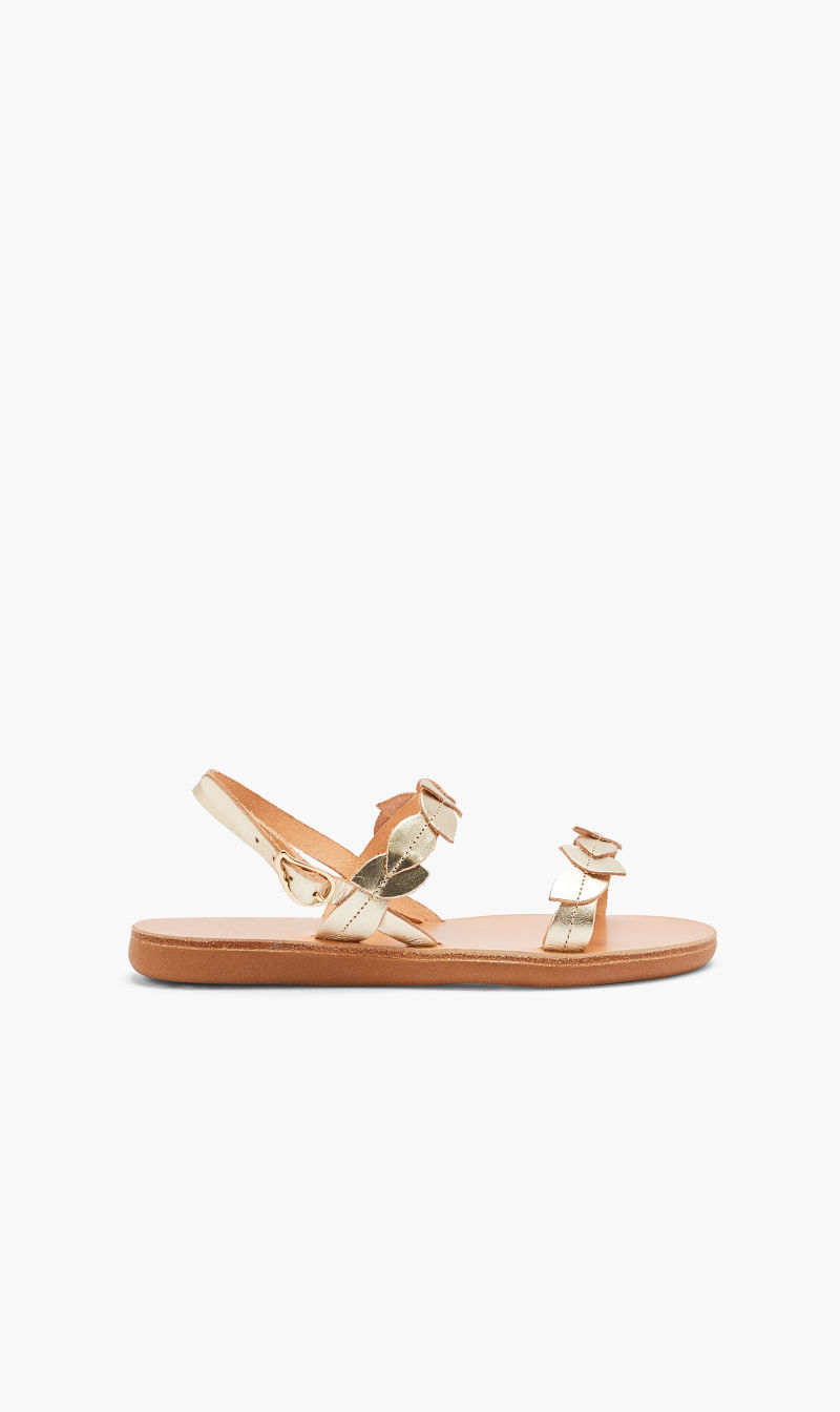 

Ancient Greek Sandals Gold Little Fysi Soft for Girls | The Deal Outlet