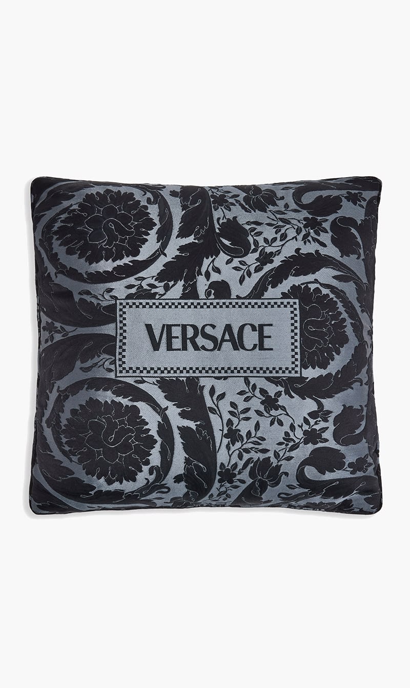 

Versace Grey Barocco Pillow | The Deal Outlet