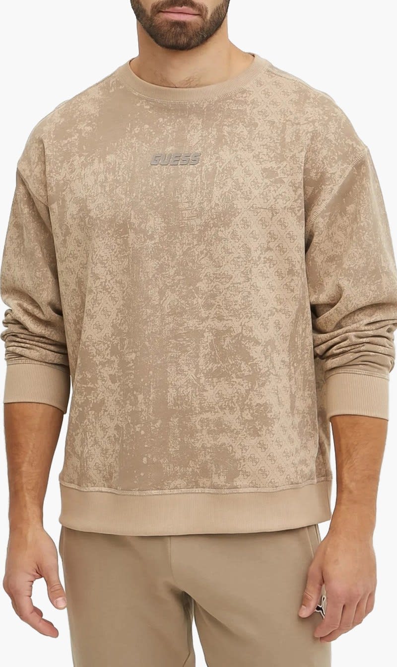 Guess Beige Gotam Sweatshirt for Men