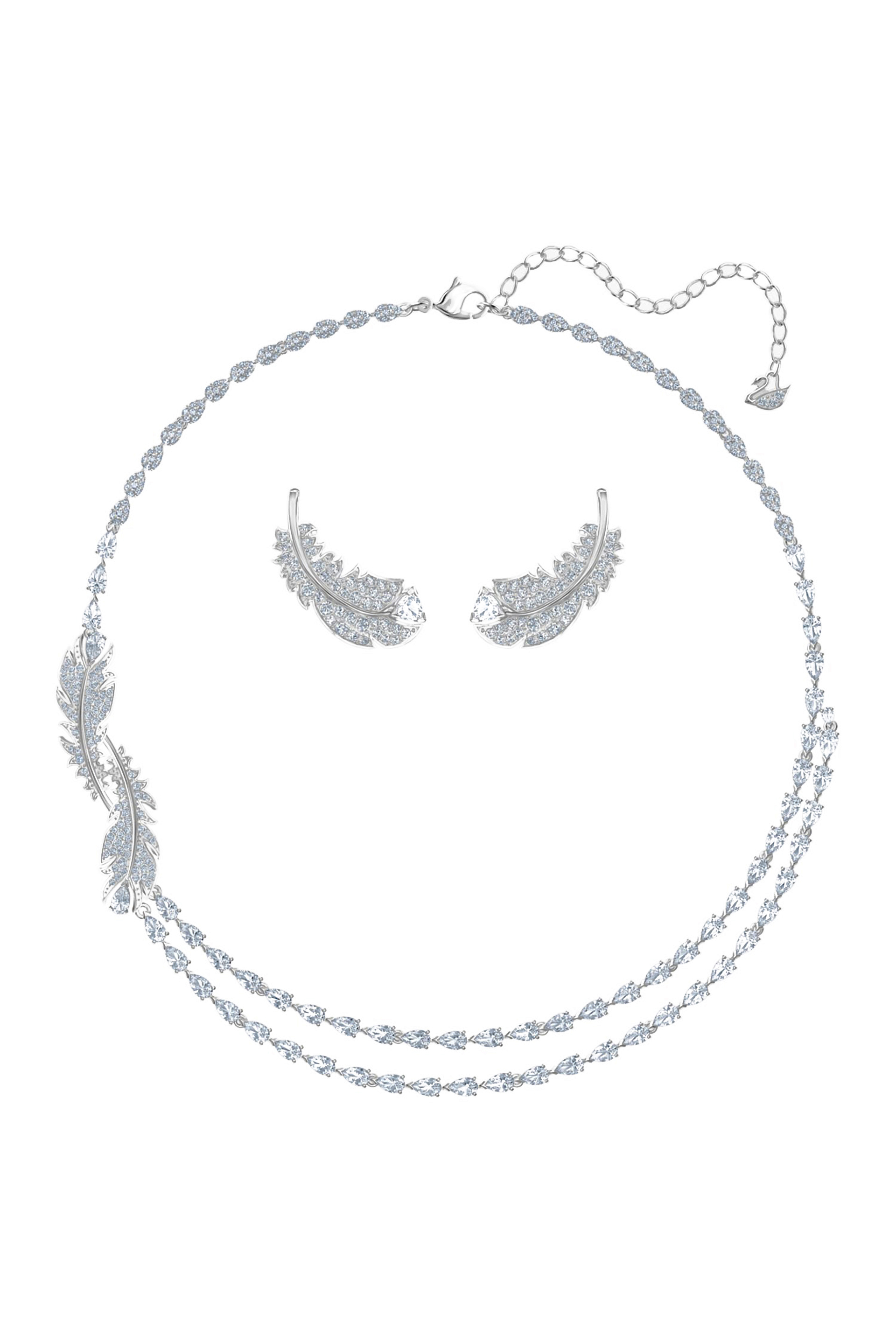 

Swarovski Nice Feather Jewelry Set