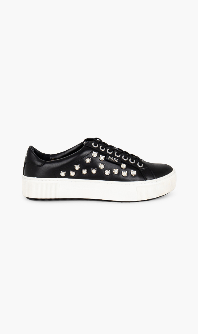 

Karl Lagerfeld Cat Pearl Leather Sneakers