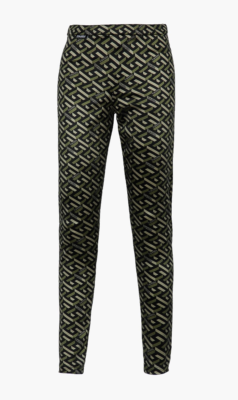

La Greca Print Leggings, Green