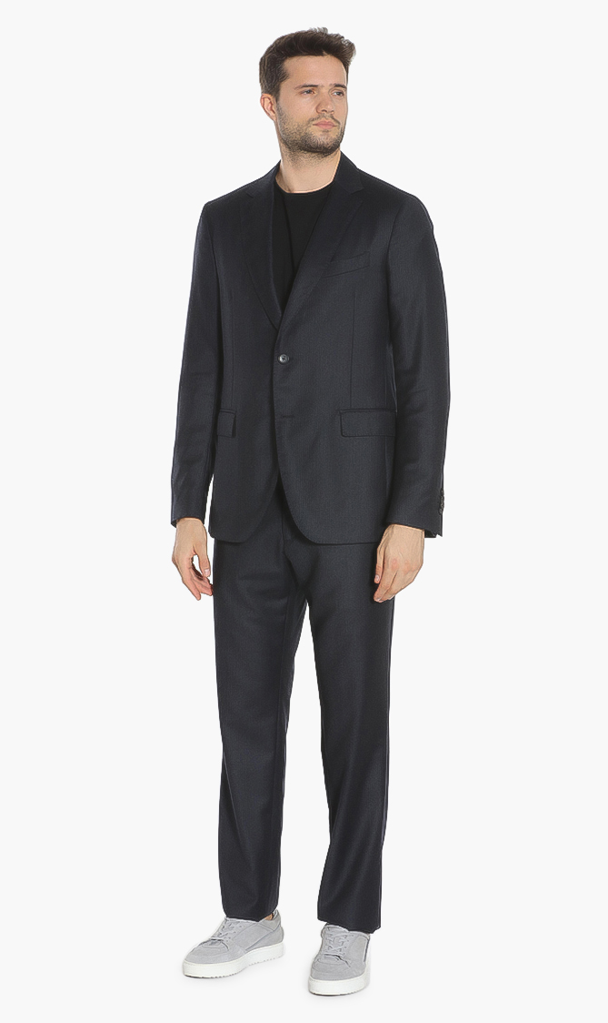 

Micro Jacquard Navy Suit, Blue