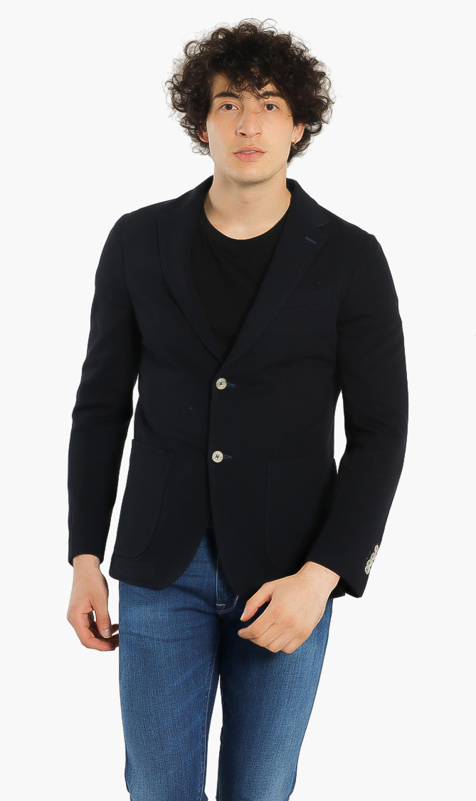

Jacob Cohen Notch Lapel Cotton Jacket