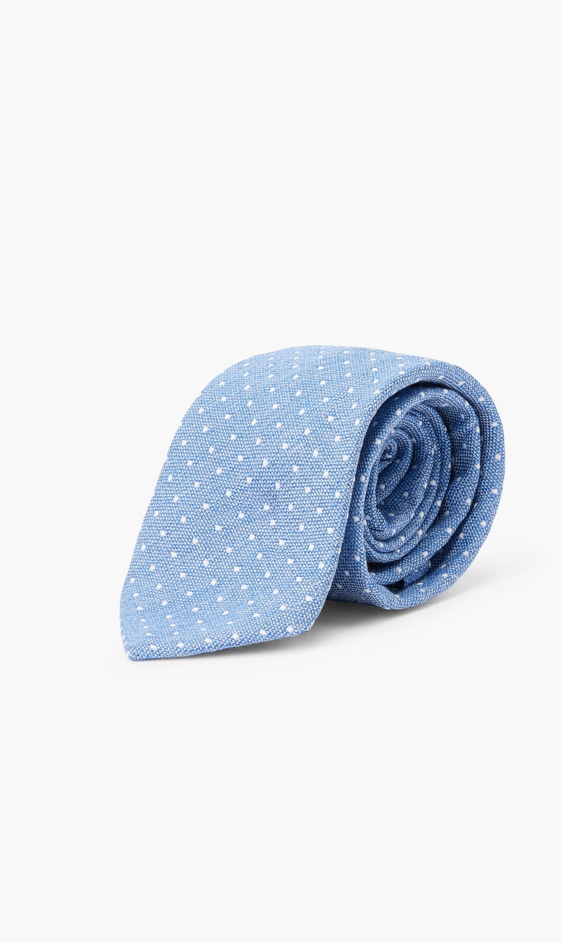 

Hackett London Blue Traditional Hue Theme Tie for Men | The Deal Outlet