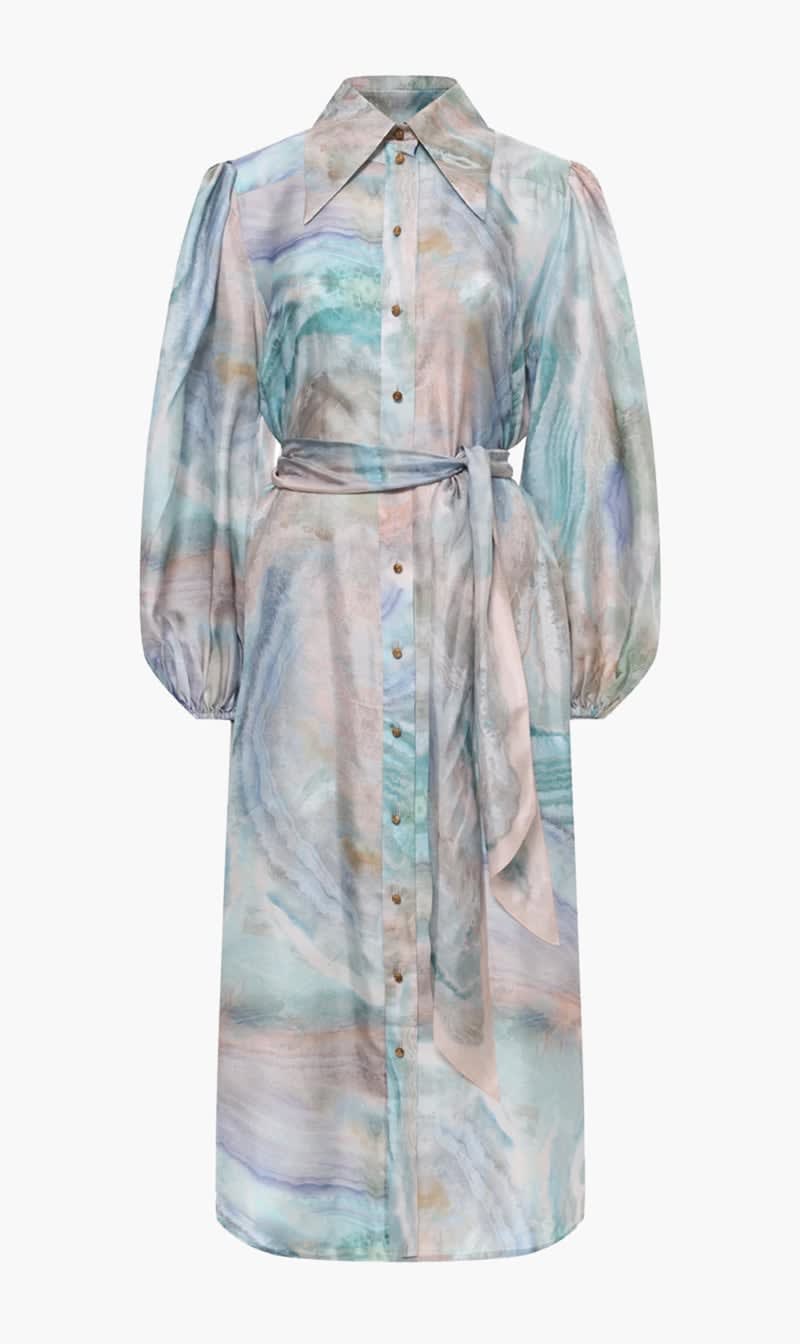 Zimmermann Blue Silk Dress for Women