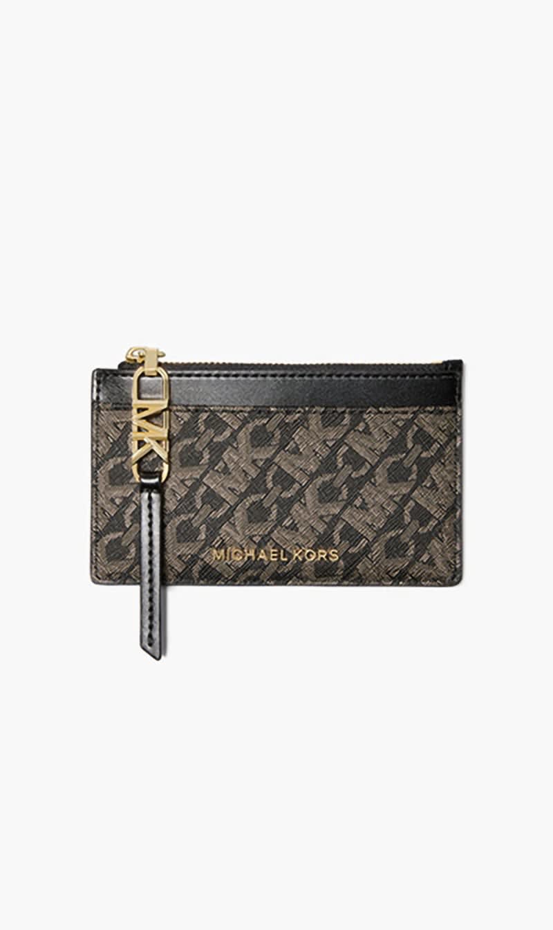 

Michael Kors Black Sm Zip Card Case for Women | The Deal Outlet