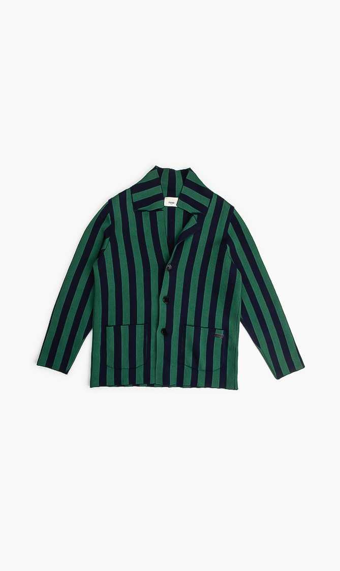 

Fendi Striped Sweat Jacket