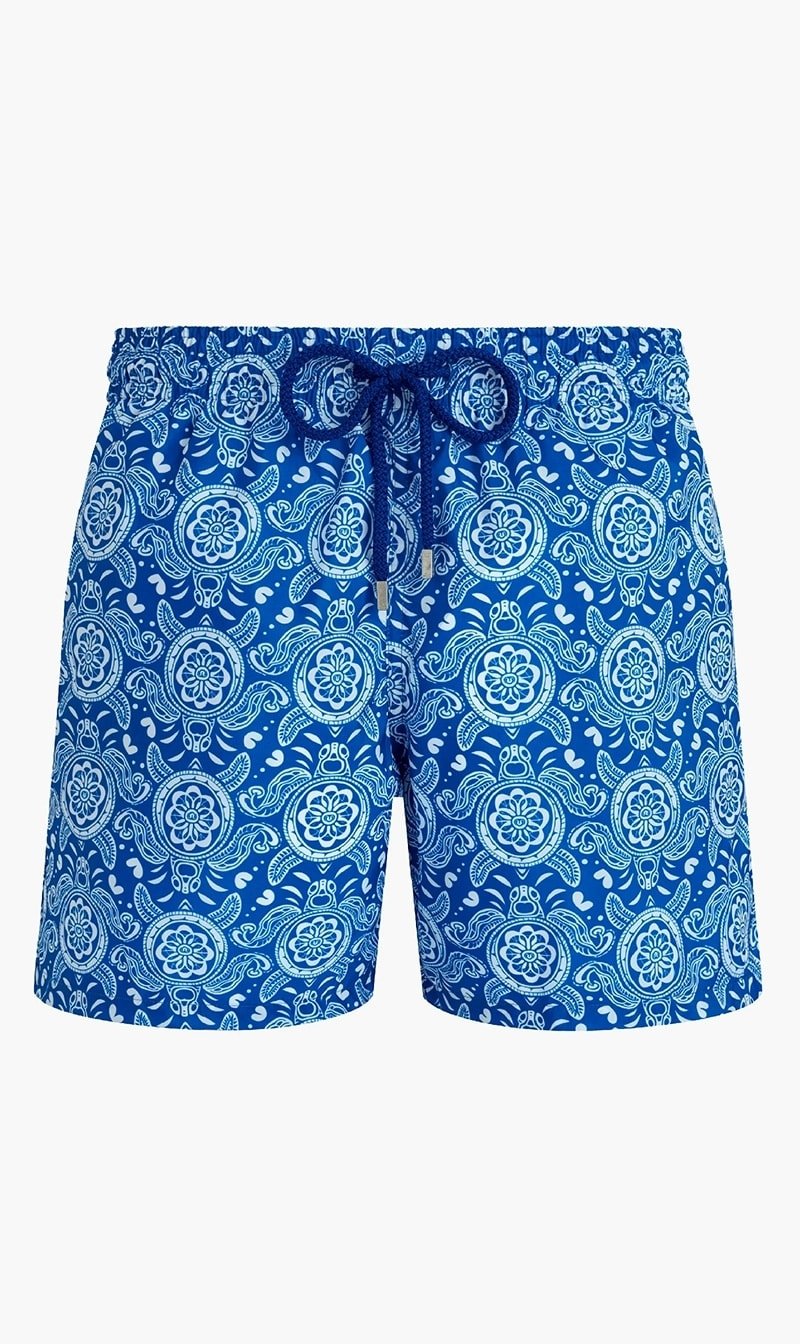 

Vilebrequin Blue Tribal Turtles Swim Shorts for Men | The Deal Outlet