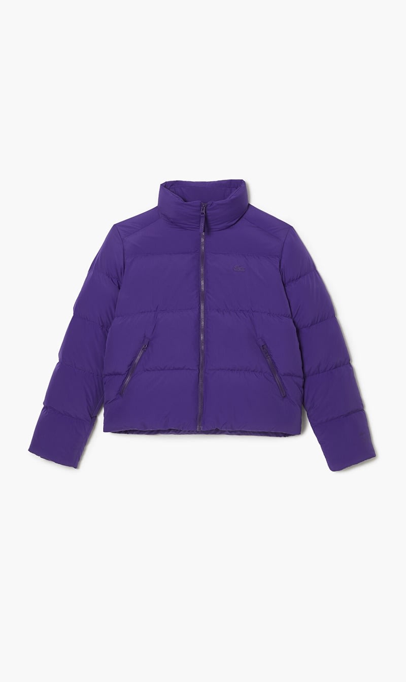 

Lacoste Purple Collapsible Taffeta Padded Jacket for Women | The Deal Outlet
