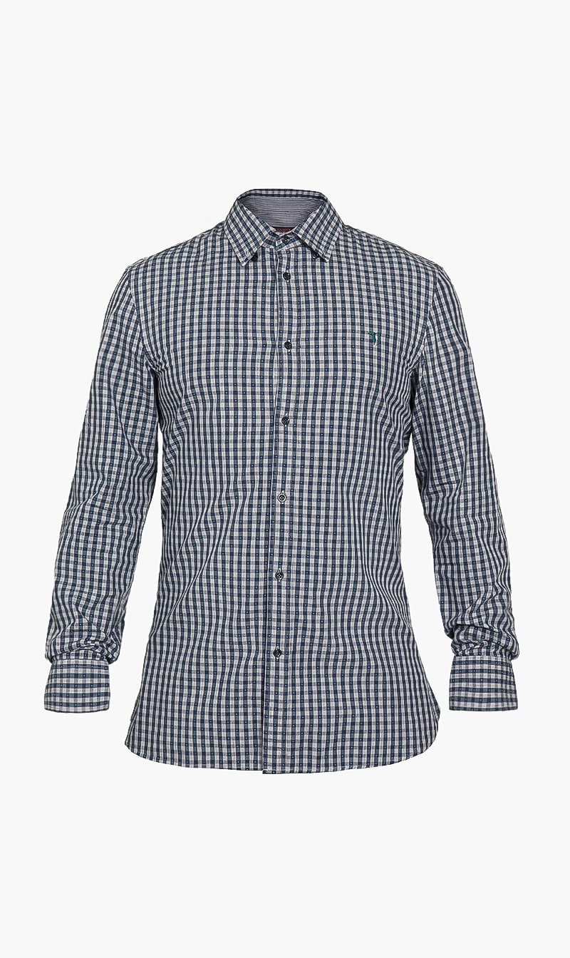 

Coup Washed Cotton Shirt, Blue