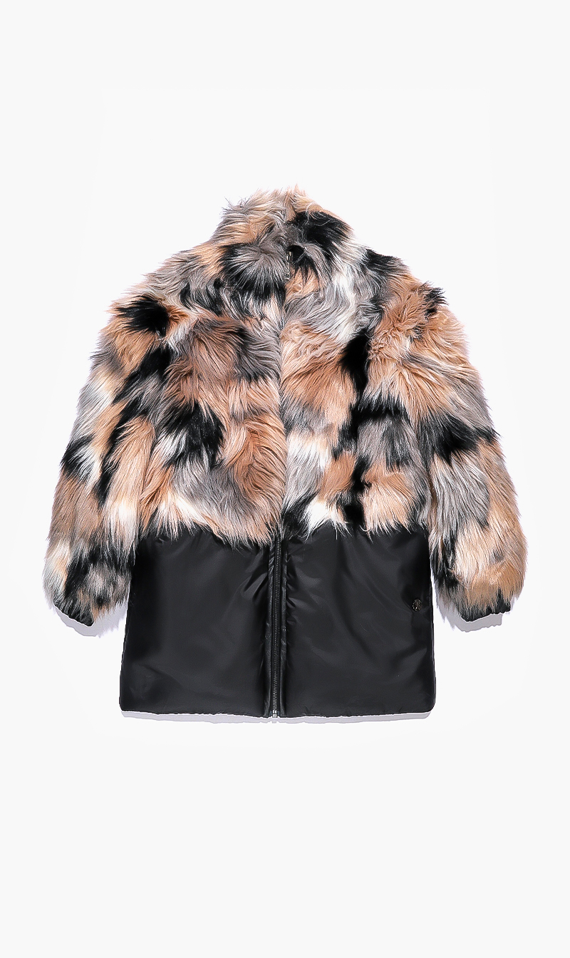 

Roberto Cavalli Ecofur And Nylon Coat