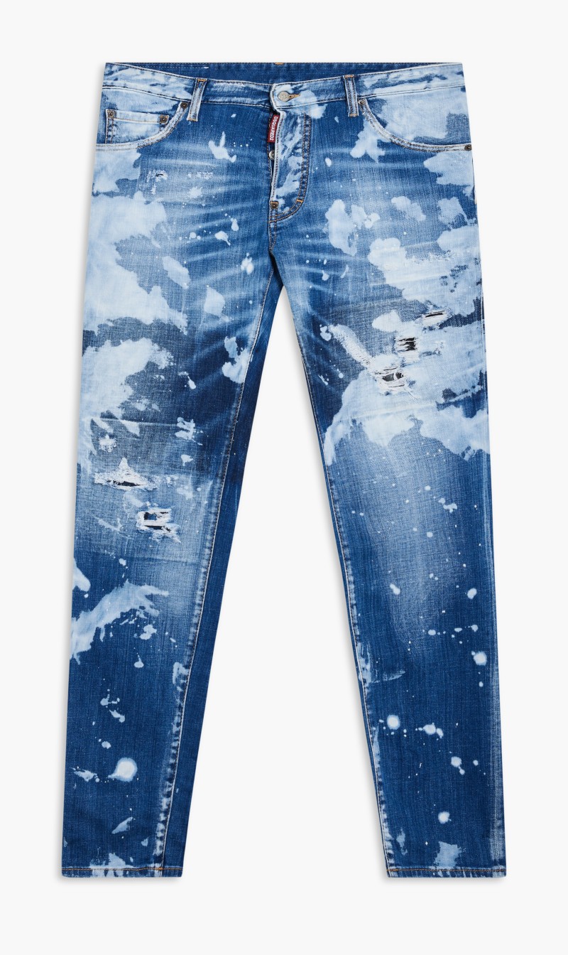 

Dsquared2 Blue Pants 5 Pockets for Men | The Deal Outlet