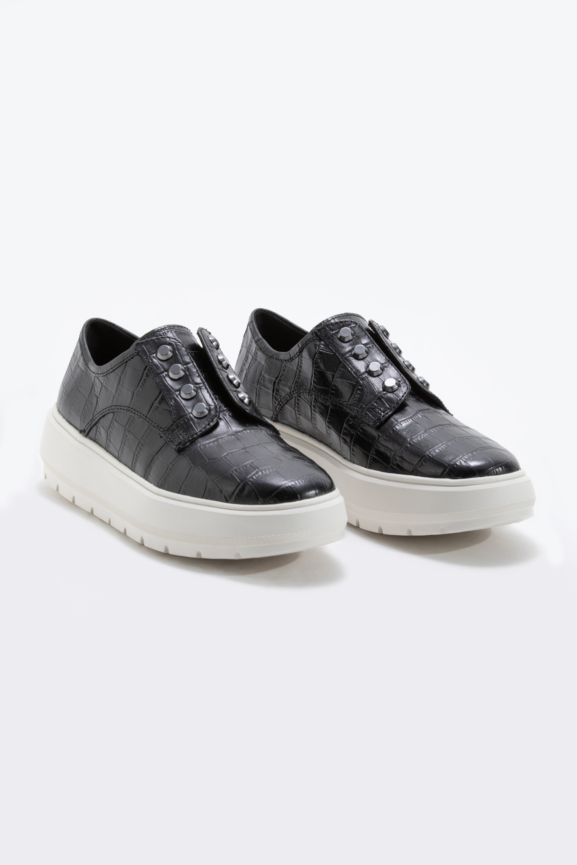 

Geox Kaula C Crocodile Leather Slip-on Sneakers