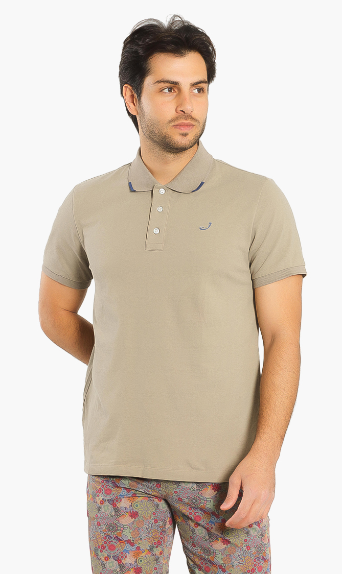 

JACOB COHEN Contrast Piped Collar Polo Shirt