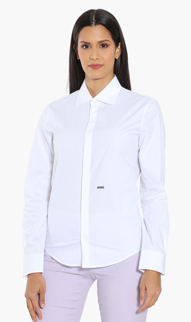 

Dsquared2 Plain Cotton Long Sleeve Shirt