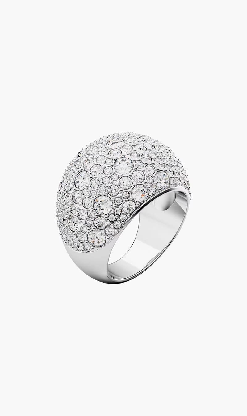 

Swarovski Silver Luna Cocktail Ring for Women | The Deal Outlet