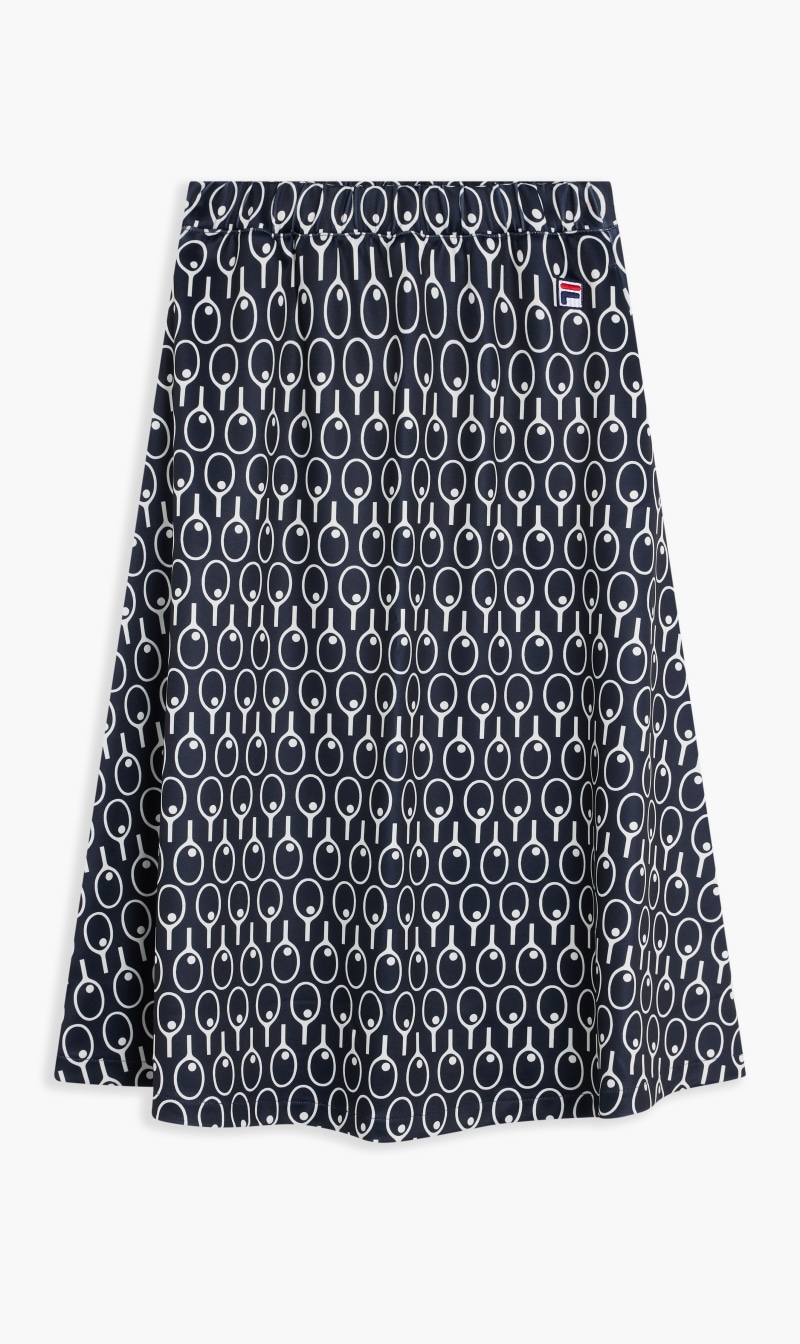 

Fila Blue Midi Flared Skirt With Pockets | The Deal Outlet