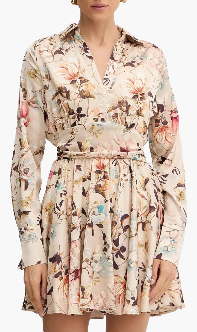 Guess Multi-color Floral Print Mini Dress for Women
