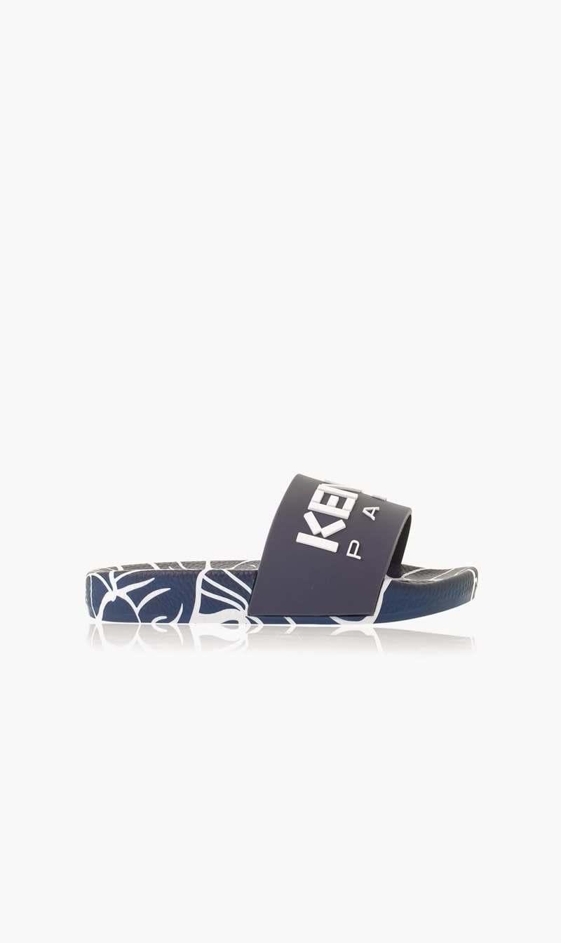 

Kenzo Blue Aqua Slides | The Deal Outlet