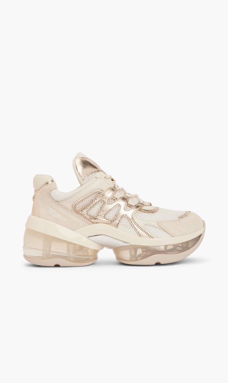 

Michael Kors White Olympia Sport Extreme Canvas Trainer for Women | The Deal Outlet