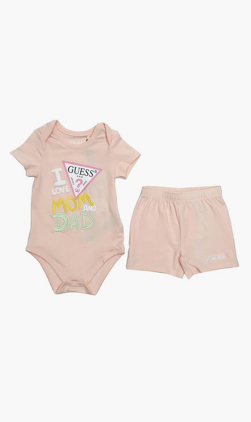 Guess Pink Shorts Set for Girls