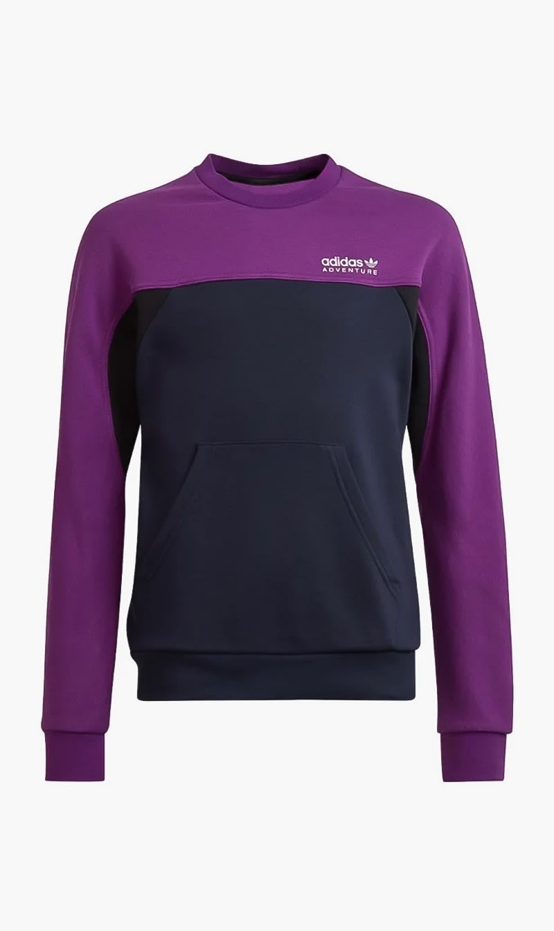 

Adidas Purple Adventure Crew Sweatshirt for Girls | The Deal Outlet