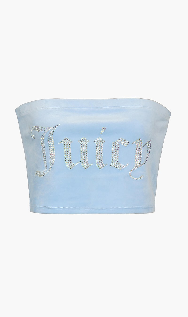 

Solid Color Bandeau Top, Blue